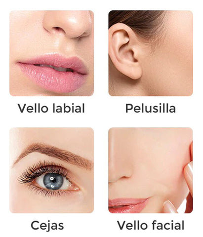 Depilador facial recargable